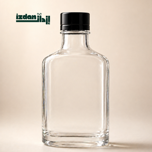 Clear Bottle 165ml with Black Cap