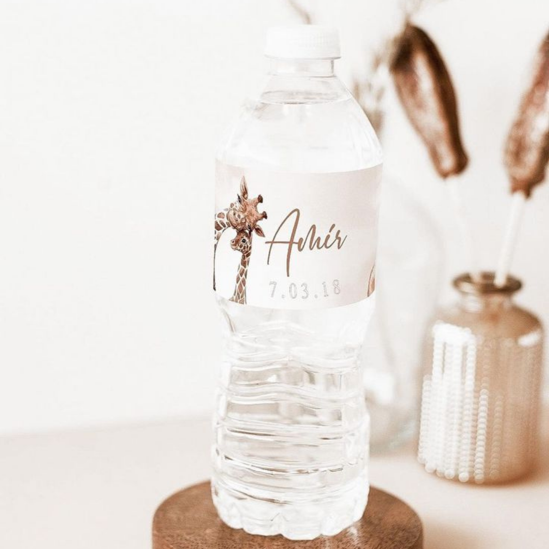 Water Bottle Label