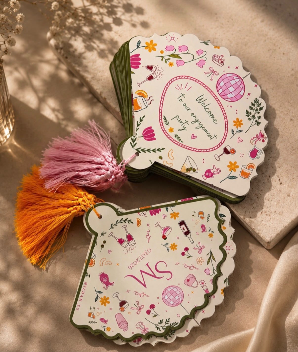 Paper Fan with Tassel